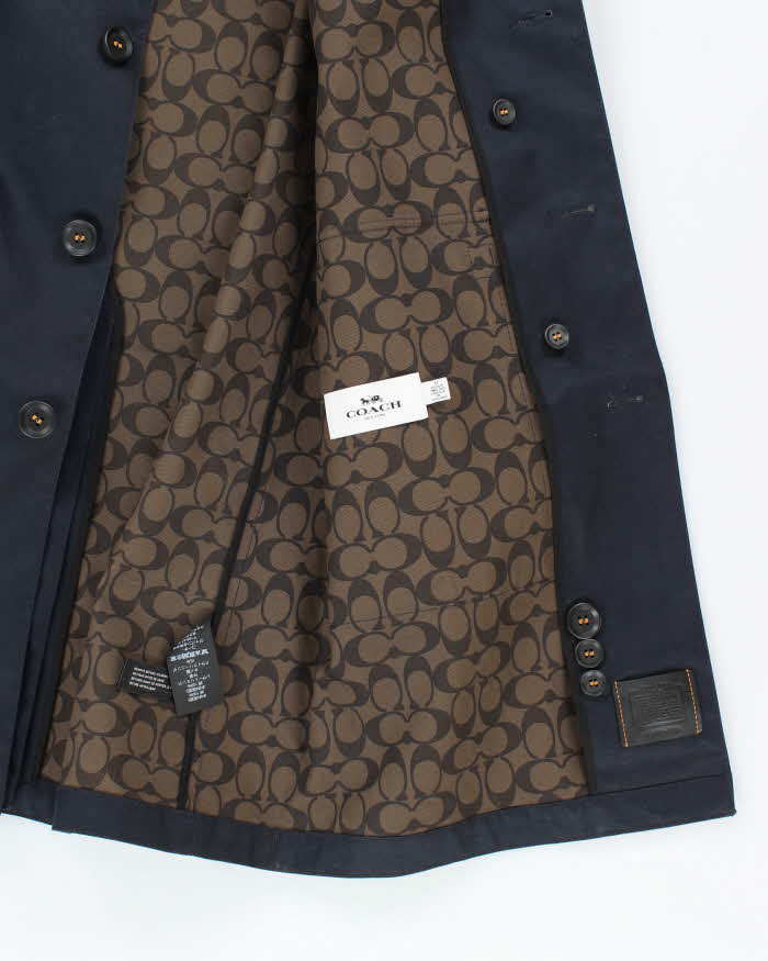 Vintage Coach Heavyweight Monogram Interior Overcoat - M