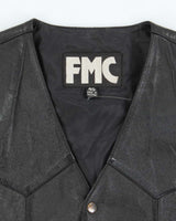 Vintage FMC Leather Lace-up Vest - M