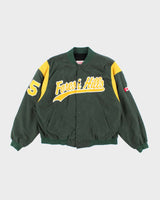 Vintage 90's Forest Hills Embroidered Varsity Jacket - XL