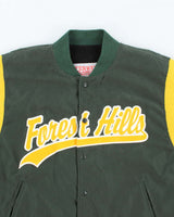 Vintage 90's Forest Hills Embroidered Varsity Jacket - XL