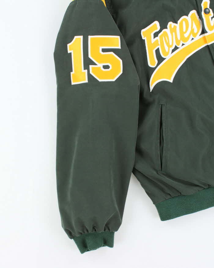 Vintage 90's Forest Hills Embroidered Varsity Jacket - XL