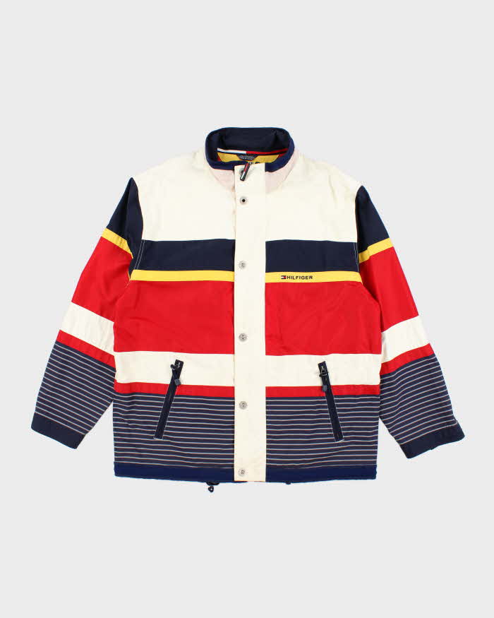 Vintage 90's Tommy Hilfiger Multi Patterned Sailing Jacket - XXL