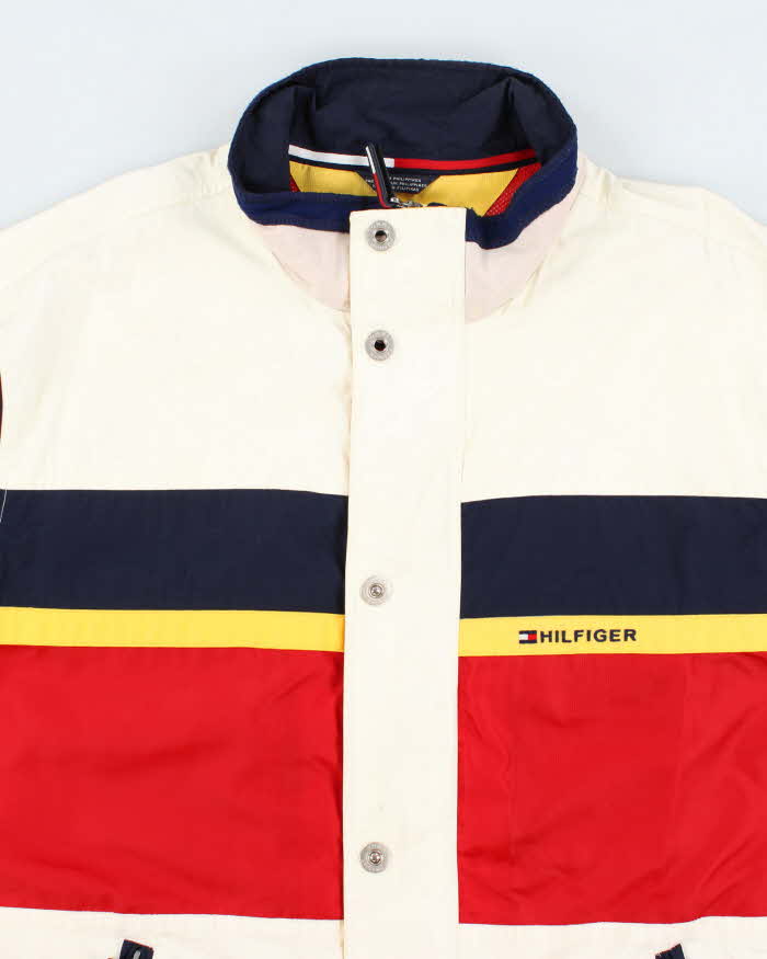 Vintage 90's Tommy Hilfiger Multi Patterned Sailing Jacket - XXL