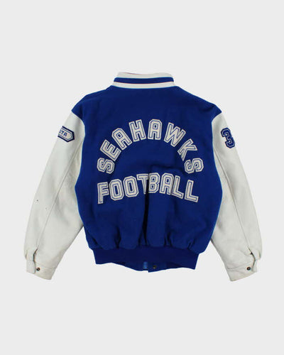 Vintage 90's Seahawks Football Heavyweight Embroidered Varsity Jacket - L