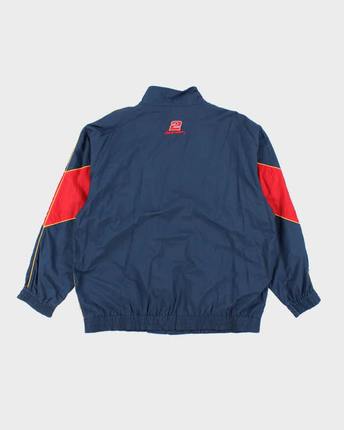 Vintage Chase Authentics Miller Lite Racing Graphic Print Windbreaker Jacket - XL