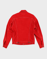 Vintage 70's Spitfire Red Denim Jacket - M
