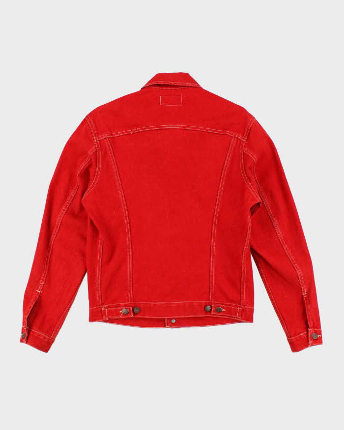 Vintage 70's Spitfire Red Denim Jacket - M
