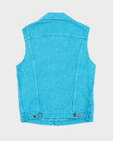 Vintage 70's Spitfire Blue Denim Gilet - M