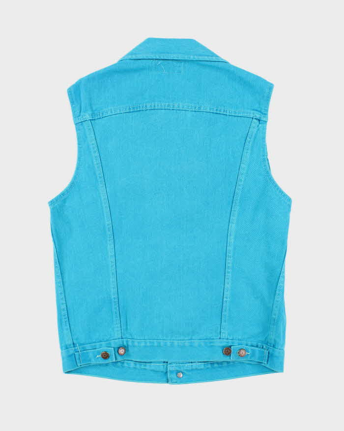 Vintage 70's Spitfire Blue Denim Gilet - M