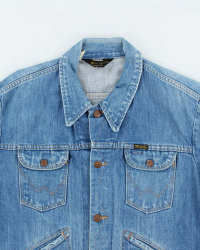 Vintage 80's Wrangler Light Wash Denim Jacket - M