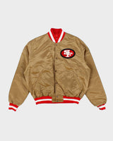Vintage 90's Pro Line San Francisco 49ers NFL Satin Bomber Jacket - XL
