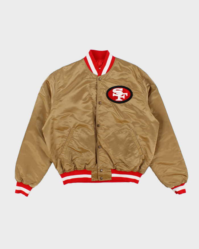 Vintage 90's Pro Line San Francisco 49ers NFL Satin Bomber Jacket - XL