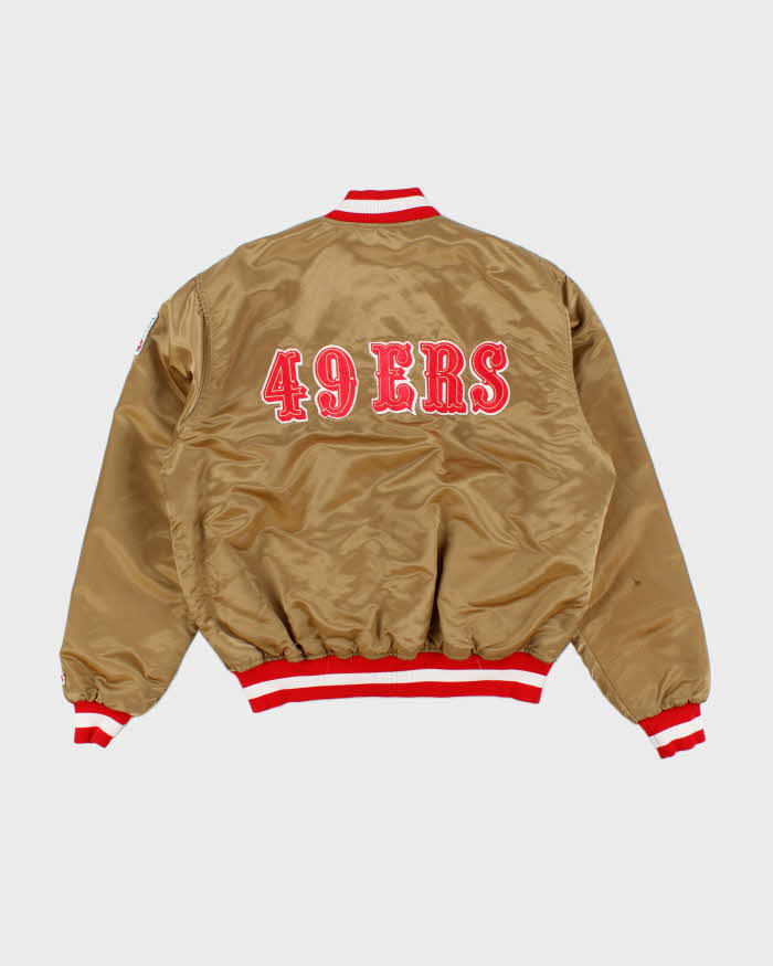 Vintage 90's Pro Line San Francisco 49ers NFL Satin Bomber Jacket - XL