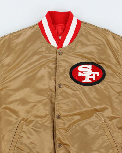 Vintage 90's Pro Line San Francisco 49ers NFL Satin Bomber Jacket - XL