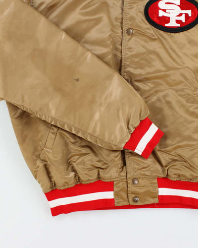 Vintage 90's Pro Line San Francisco 49ers NFL Satin Bomber Jacket - XL