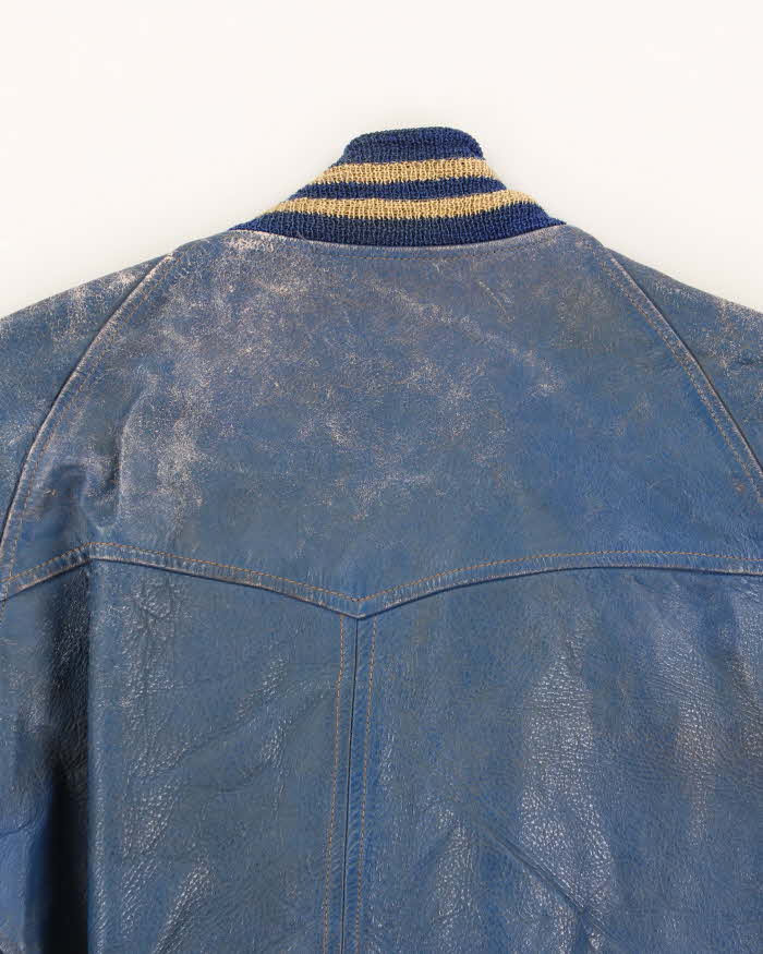 Vintage 50's Wallace League Champs Leather Varsity Jacket - S