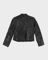 Vintage Y2K Danier Multi Zip Lightweight Leather Jacket - L