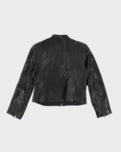 Vintage Y2K Danier Multi Zip Lightweight Leather Jacket - L