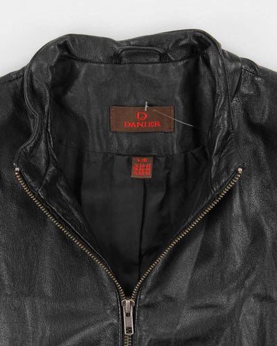 Vintage Y2K Danier Multi Zip Lightweight Leather Jacket - L