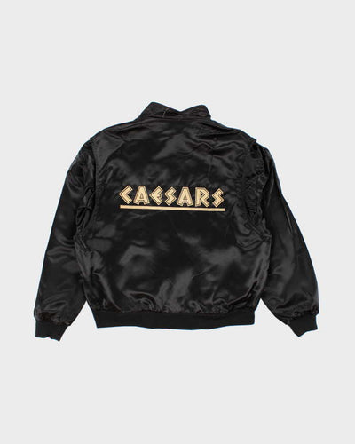 Vintage 90's Cesears Palace Las Vegas Embroidered Reversible Satin Bomber - XL