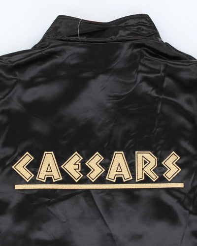 Vintage 90's Cesears Palace Las Vegas Embroidered Reversible Satin Bomber - XL