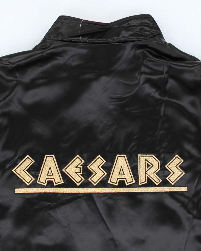 Vintage 90's Cesears Palace Las Vegas Embroidered Reversible Satin Bomber - XL