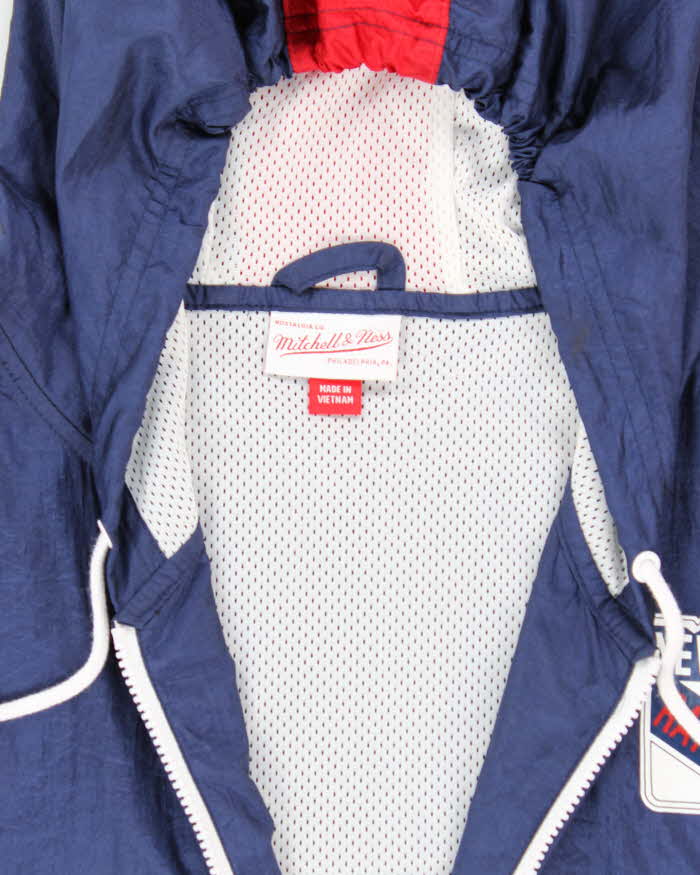 Vintage 2000's Mitchell &amp; Ness New York Rangers Hooded Anorak Jacket - XXXL