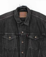 Vintage 2000's Levi's Dark Stone Wash Denim Jacket - XL