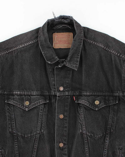 Vintage 2000's Levi's Dark Stone Wash Denim Jacket - XL