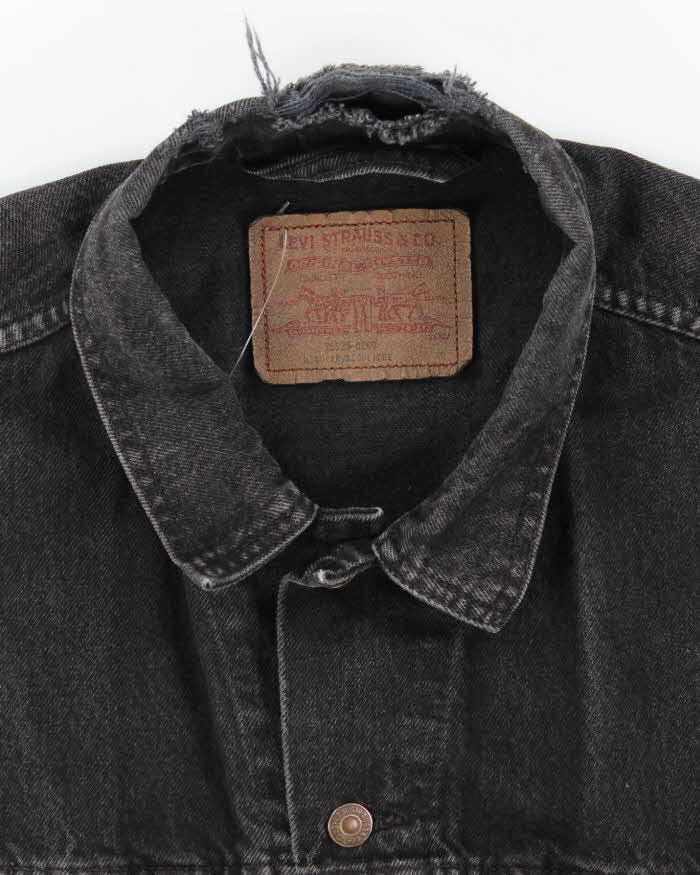 Vintage 2000's Levi's Dark Stone Wash Denim Jacket - XL
