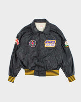 Vintage 1990s Prime Sports Bomber Style Black Windbreaker Jacket - XL