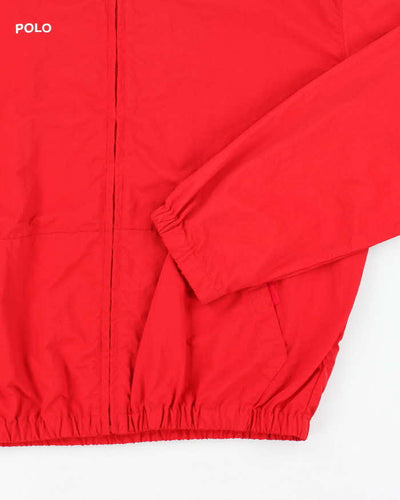 Vintage 1990s Polo Ralph Lauren Red Windbreaker Jacket - M