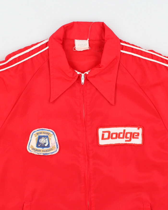 Vintage 1990s Red Dodge Windbreaker Jacket - M