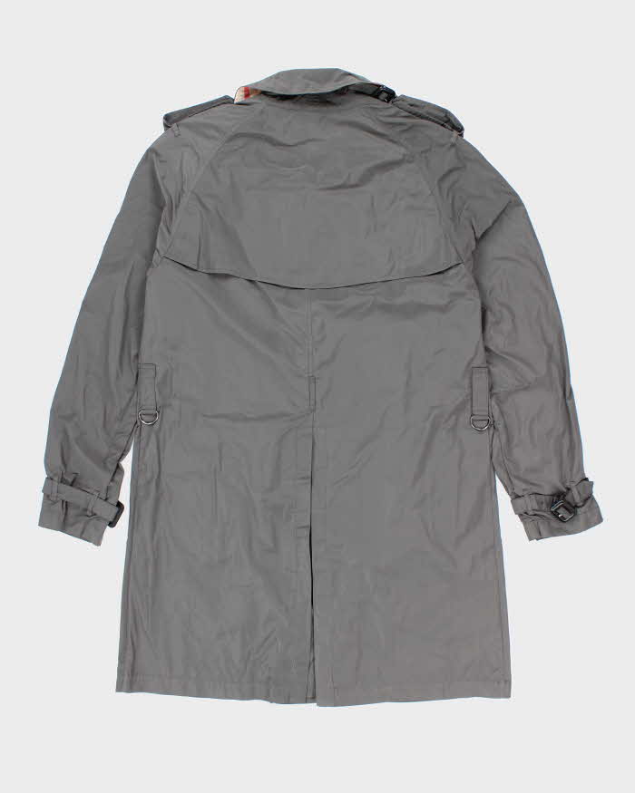 Men's Burberry Dark Brown Rain Jacket Trench Coat - L