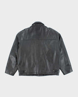 Vintage Danier Black Zip-up Leather Jacket - XL