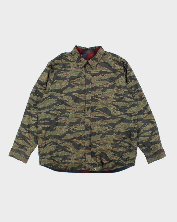 Vintage The North Face Camouflage Reversible Jacket - XXL