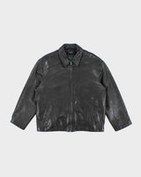 Vintage Danier Black Zip-up Leather Jacket - M