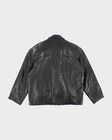 Vintage Danier Black Zip-up Leather Jacket - M