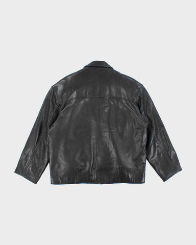 Vintage Danier Black Zip-up Leather Jacket - M