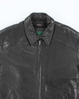 Vintage Danier Black Zip-up Leather Jacket - M