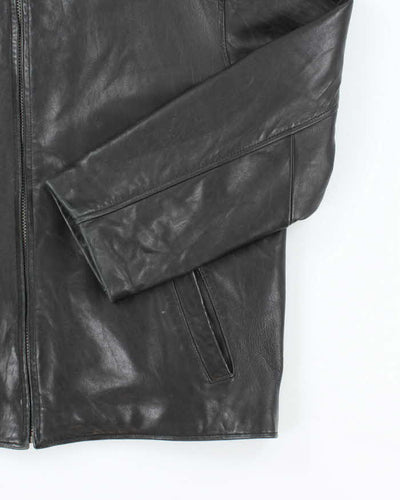 Vintage Danier Black Zip-up Leather Jacket - M