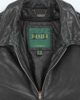 Vintage Danier Black Zip-up Leather Jacket - M