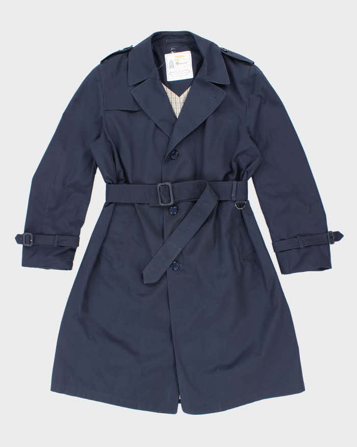 Men's London Fog Navy Trench Coat - M