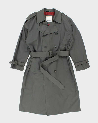 Men's London Fog Dark Grey Trench Coat - L
