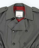 Men's London Fog Dark Grey Trench Coat - L