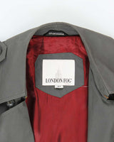 Men's London Fog Dark Grey Trench Coat - L