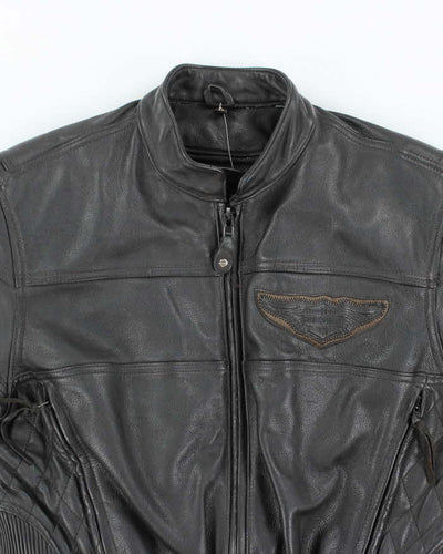 Vintage Harley Davidson Leather Motorcycle Jacket - M