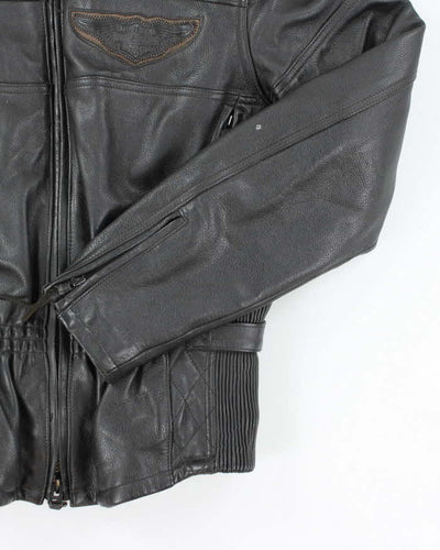 Vintage Harley Davidson Leather Motorcycle Jacket - M