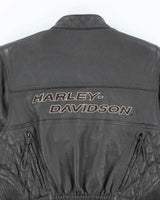 Vintage Harley Davidson Leather Motorcycle Jacket - M