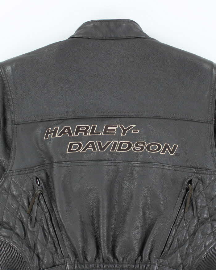 Vintage Harley Davidson Leather Motorcycle Jacket - M